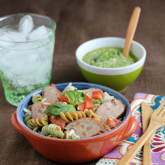 Spinach Yogurt Pesto Pasta - Recipe photo by mrsregueiro