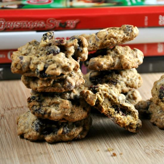 Dark Chocolate Cranberry Cookies - Recipe photo by allfourburners