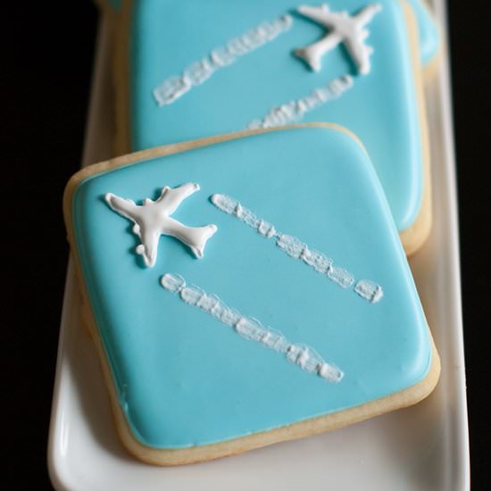 Jet Trail / Contrail Cookies - Recipe photo by bridget350
