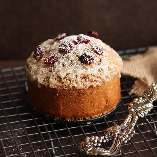 Whole Wheat Cranberry Coffee Cake - Recipe photo by vrinda