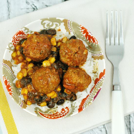 Mexican Style Slow Cooker Meatballs - Recipe photo by KBunn