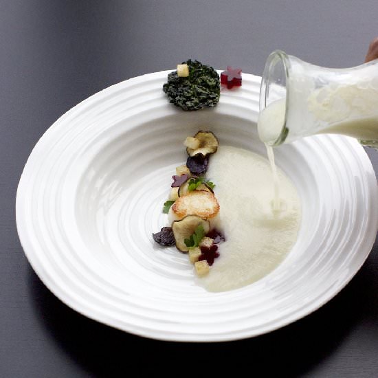 Sunchoke Soup with Pears! - Recipe photo by Farm On Plate