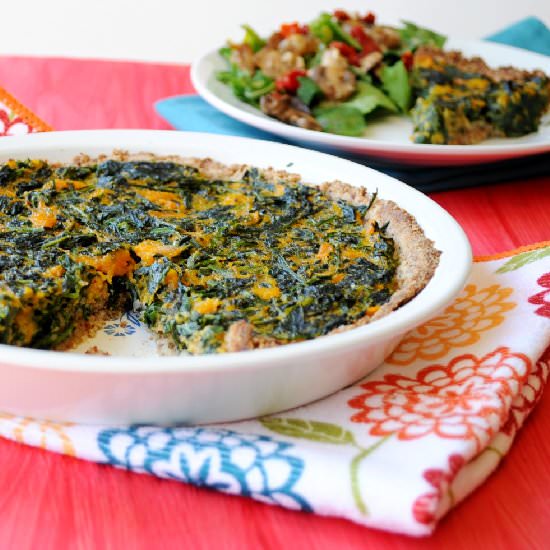 Butternut Squash Kale Quiche - Recipe photo by kimscravings