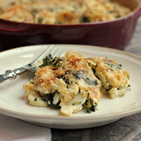 Cauliflower and Kale Gratin - Recipe photo by EricasRecipes