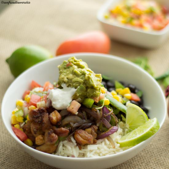 Chipotle-Style Chicken Burrito Bowl - Recipe photo by Confusedbawarchis