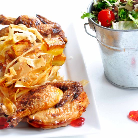 Honey Roast Chicken Platter - Recipe photo by Tony Rose