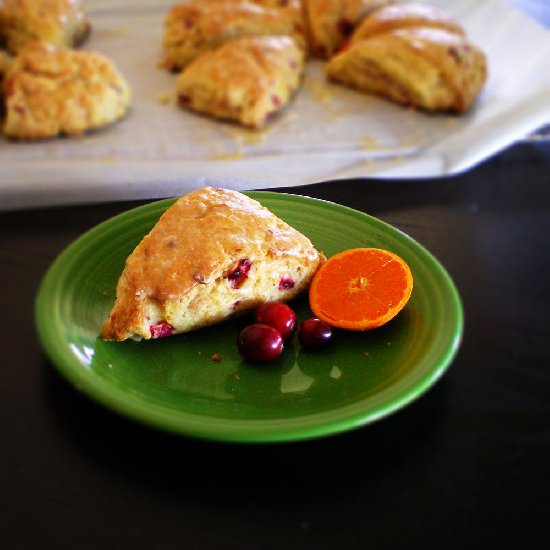 Cranberry Clementine Scone - Recipe photo by Karen Maginnis