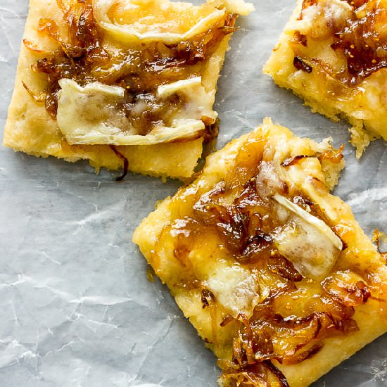 Fig, Brie and Onion Focaccia - Recipe photo by Coffee and Crumpets