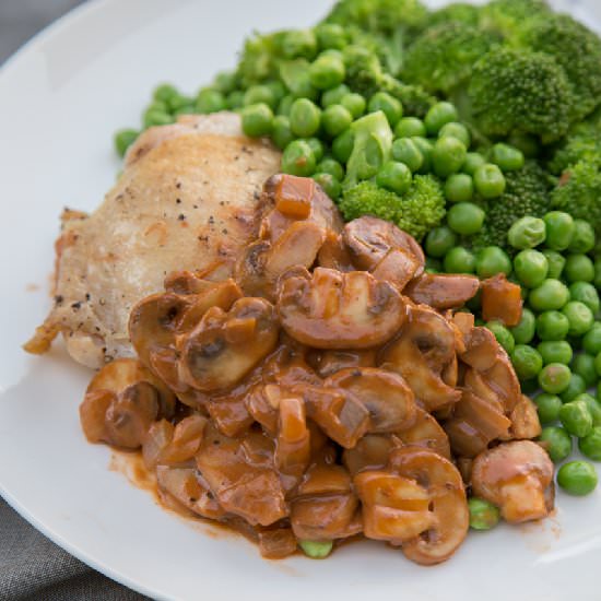Mushroom Diane Sauce - Recipe photo by aspoonfulofyoghurt