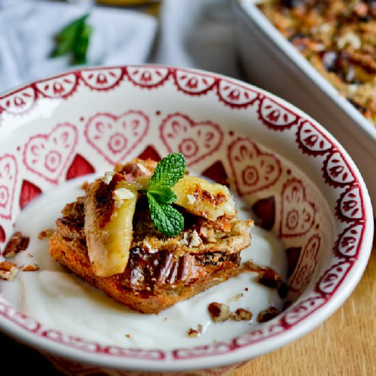 Baked Banana-Pecan Oatmeal - Recipe photo by Health Inspirations