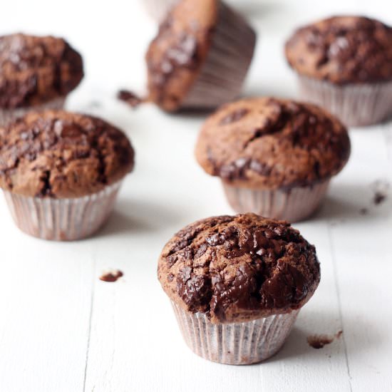 Double Chocolate Muffins - Recipe photo by ievamarija