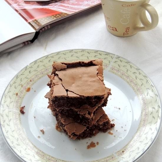 Brownie with coffee - Recipe photo by Vonzi