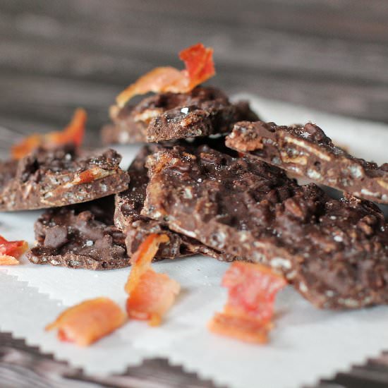 Dark Chocolate Bacon Bark - Recipe photo by Jessica Weible