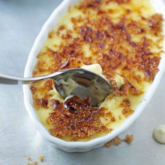 White Choc Strawberry Creme Brulee - Recipe photo by wellplated