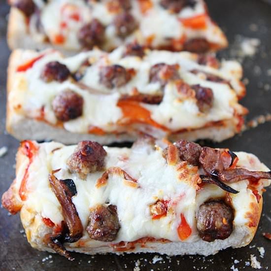 French Bread Pizza - Recipe photo by twopeasandtheirpod