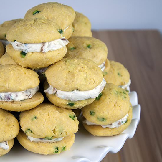 Jalapeno Cornbread Whoopie Pies - Recipe photo by solanos kitchen