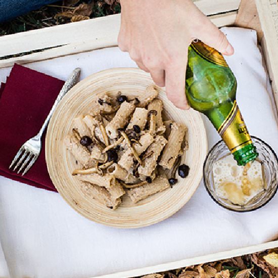 Rigatoni with Tofu & Mushrooms - Recipe photo by foodand_