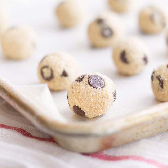 Raw Cookie Dough Balls - Recipe photo by thestylistquo