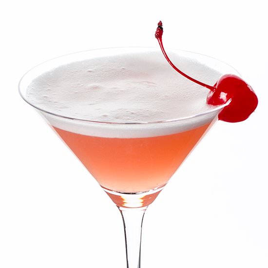 The Pink Lady Cocktail - Recipe photo by kitchenriffs