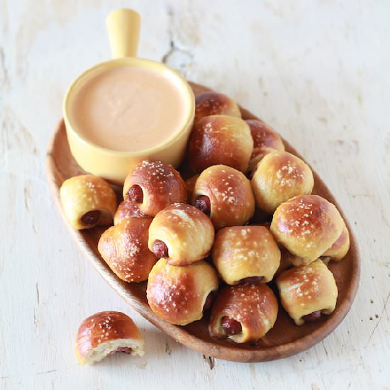 Pretzel Dog Bites - Recipe photo by meseidy
