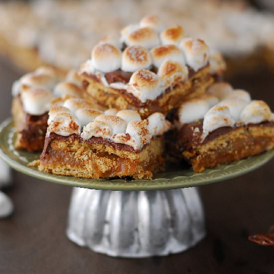 Nutella S'mores Bars - Recipe photo by thegunnysack