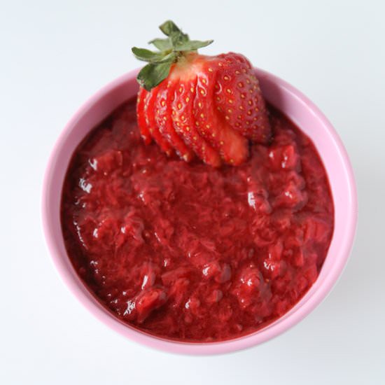 Fresh Strawberry Sauce - Recipe photo by TastesLovely