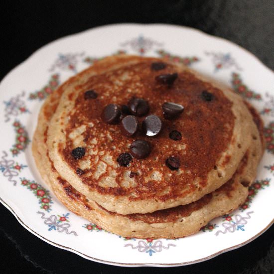 Peanut Butter Banana Pancakes - Recipe photo by cicirose