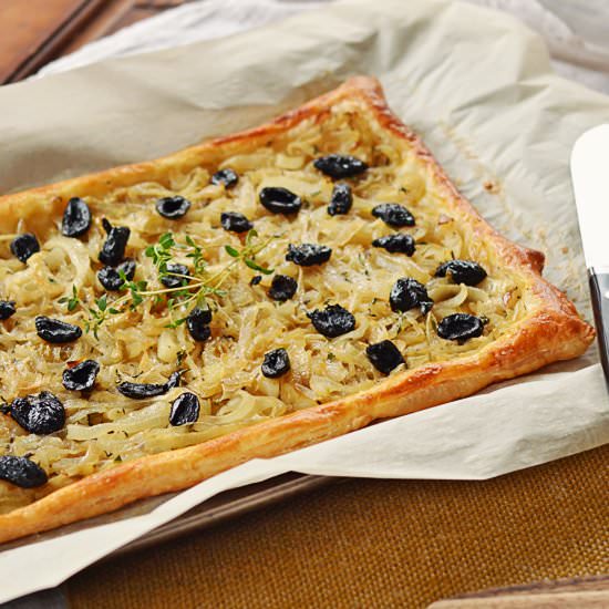 Caramelized Onion Tart - Recipe photo by littlefiggy