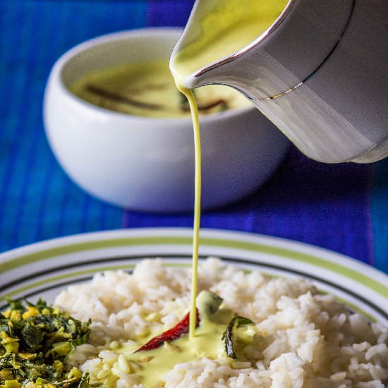 Moru Kachiyathu/Seasoned Buttermilk - Recipe photo by Palaharam