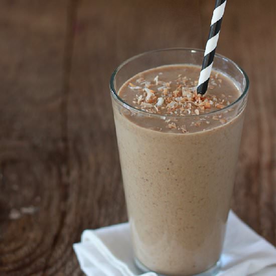 Toasted Coconut Coffee Smoothie - Recipe photo by Kitchen Treaty