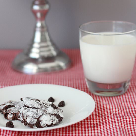 Dark Chocolate Crinkle Cookies - Recipe photo by PrettyLittleDetails