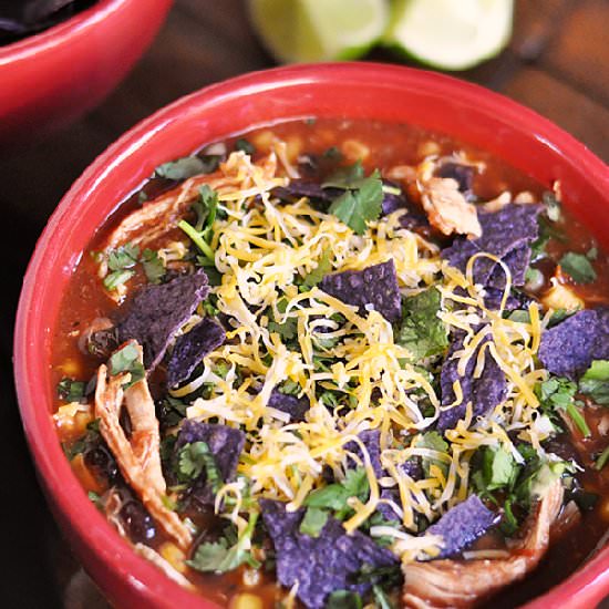 Chicken Tortilla Soup - Recipe photo by Cherished Bliss