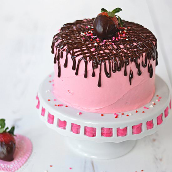 Strawberry Fudge Cake - Recipe photo by bethcakes
