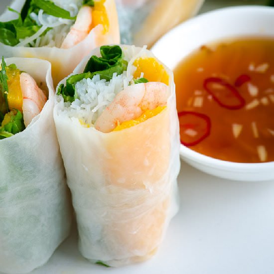 Vietnamese spring rolls - Recipe photo by asweetmuddle