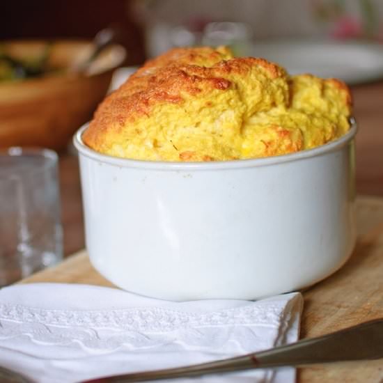 Cheese soufflé - Recipe photo by Healthy Epicurean
