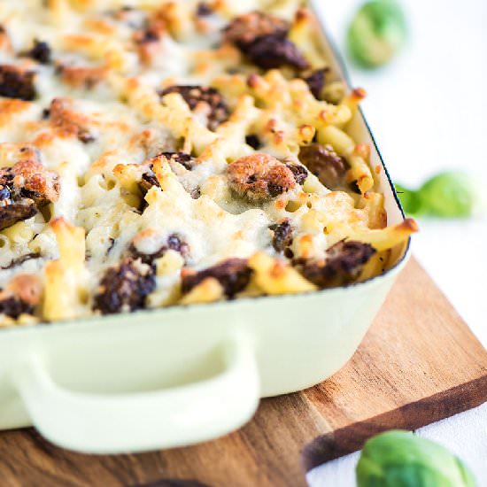 Mac and Cheese with Brussel Sprouts - Recipe photo by relleomein