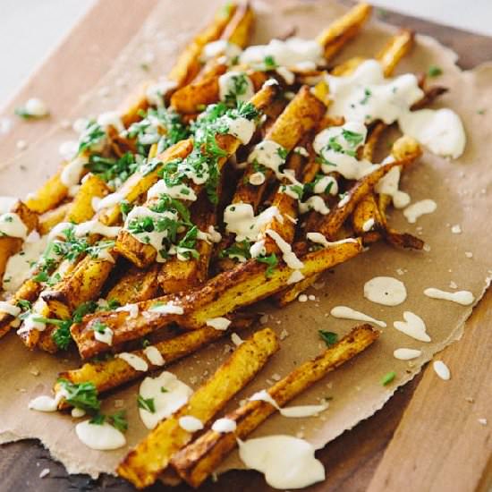 Paprika Parsnip Fries - Recipe photo by a house in the hills
