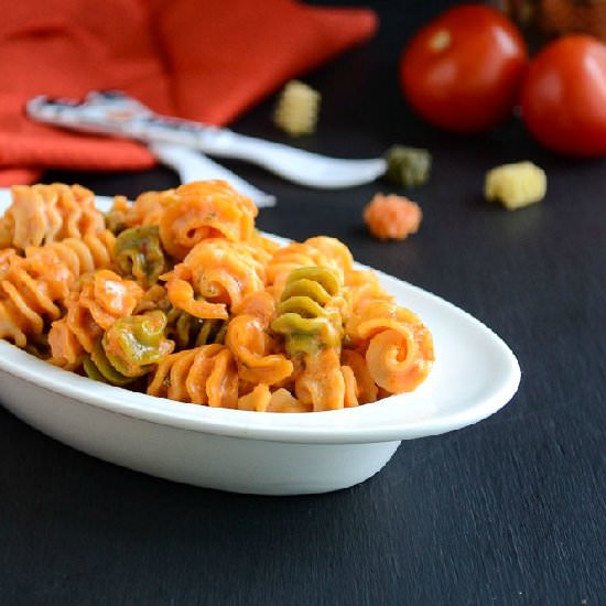 Tomato Cream Sauce Pasta - Recipe photo by Sangeetha