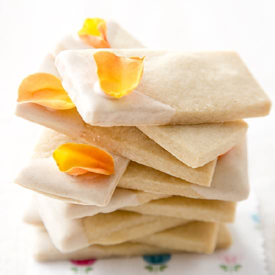 Rose Shortbread - Recipe photo by SaltedandStyled
