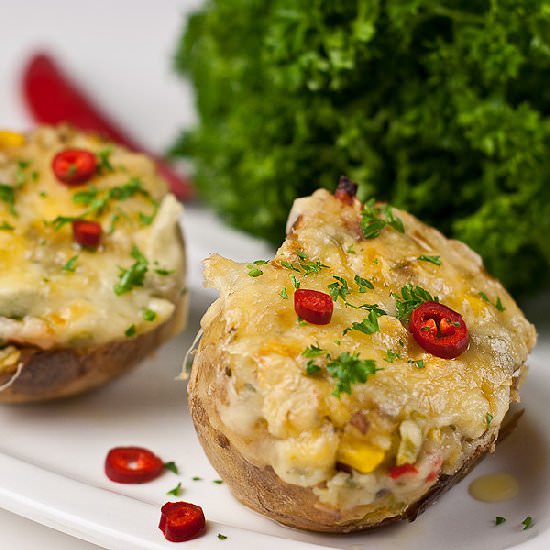 Twice- Baked Stuffed Potatoes - Recipe photo by Suzanneper