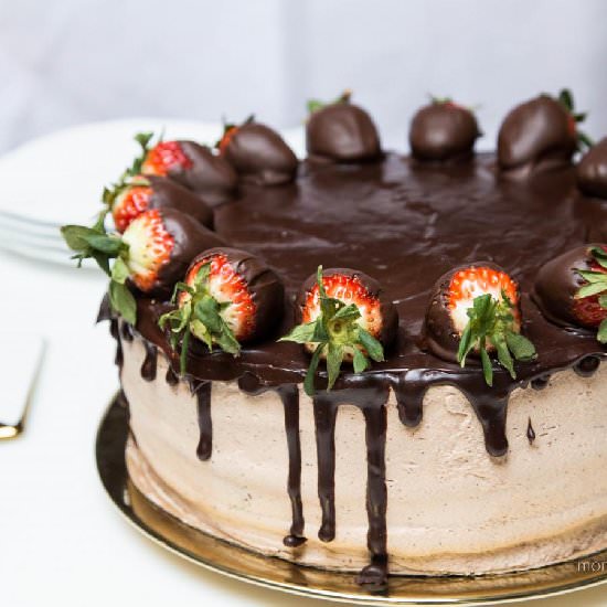 Strawberry Chocolate Cake - Recipe photo by momsdish