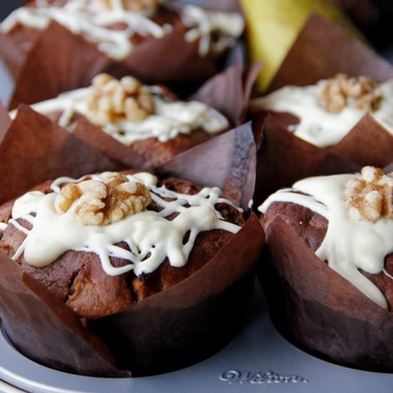 Pear, Walnuts and Ginger Muffins - Recipe photo by Montka