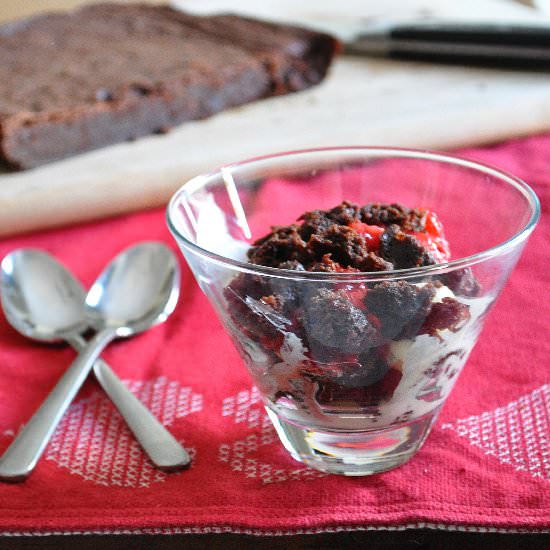 Mexican Brownie Sundaes - Recipe photo by Little B Cooks
