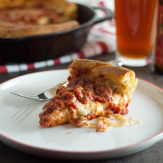 Chicago-Style Deep-Dish - Recipe photo by heatherhomemade