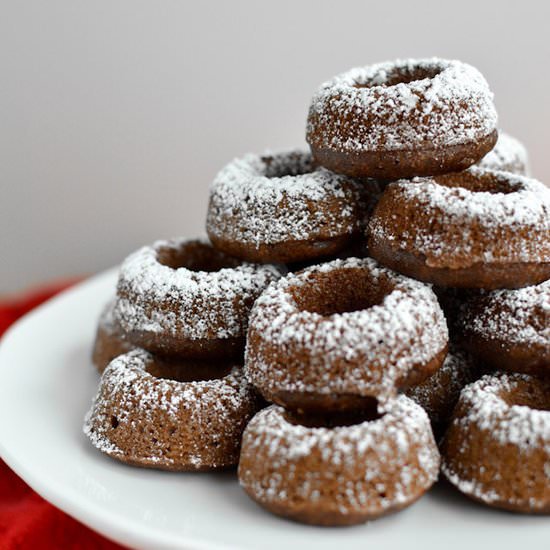 Baked Chocolate Mini Doughnuts - Recipe photo by shebakeshere