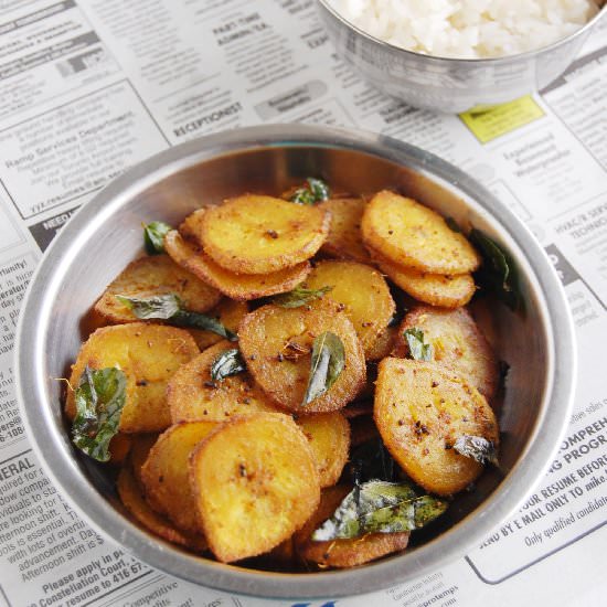 Vazhakkai varuval - Recipe photo by 7aumsuvai