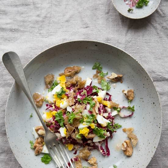 Shredded Radicchio Salad - Recipe photo by dagmarskitchen.se