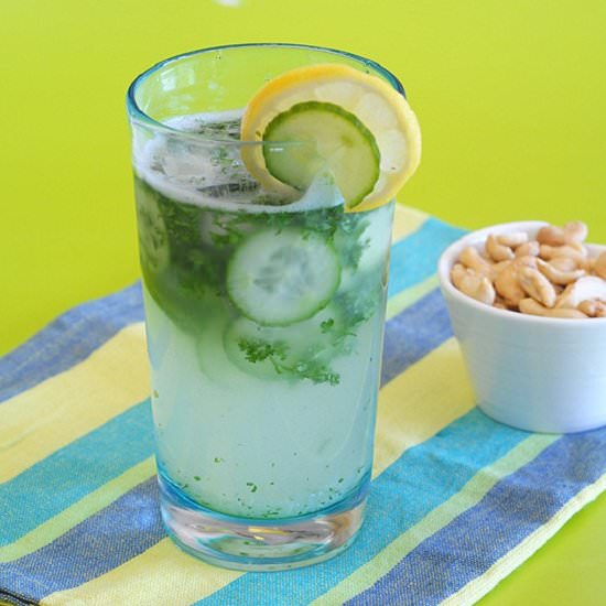 Coconut Water “Green” Drink - Recipe photo by DeliciousObsessions