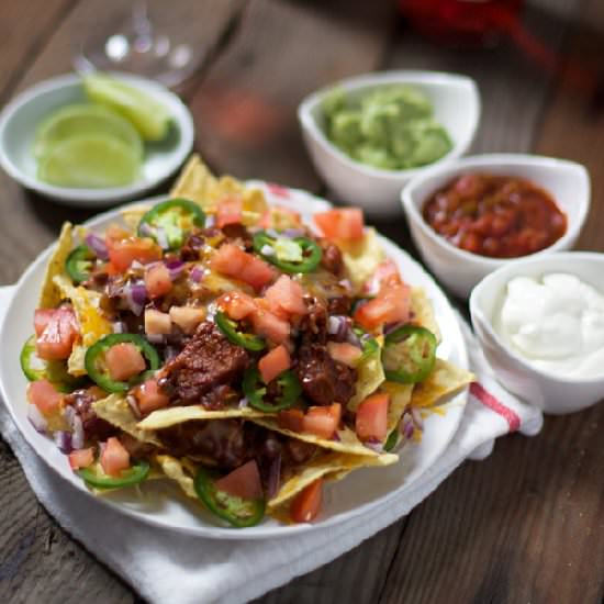 Smoked Beef Brisket Nachos - Recipe photo by @Vindulge