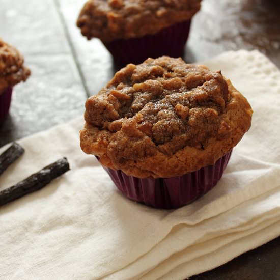 Persimmon Vanilla Muffins - Recipe photo by HomeSkillet